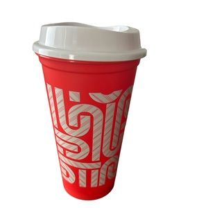 NWOT. Starbucks 2020 Color Changing Candy Cane Red Cup. Red/pink/white. 16 oz.